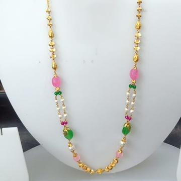 916 Gold Beads Mala by Celebrity Jewels