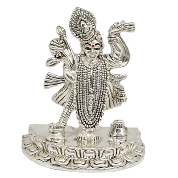 Silver Shrinathji Murti for Home decor