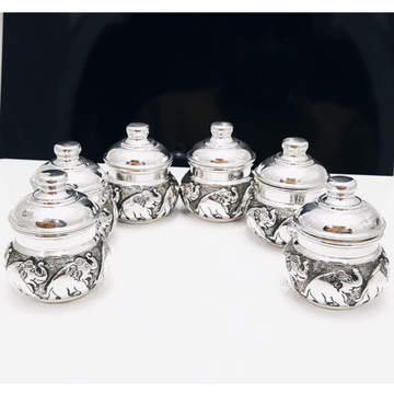 puran pure silver antique bharni set. by 
