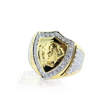 916 Gold Designer CZ Ring For Men SO-R003 by 