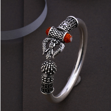92.5 Silver Trendy Design Kada  by Jewels Zone
