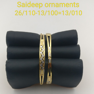 916 22 kt lights weight design copper bangle by Saideep Jewels