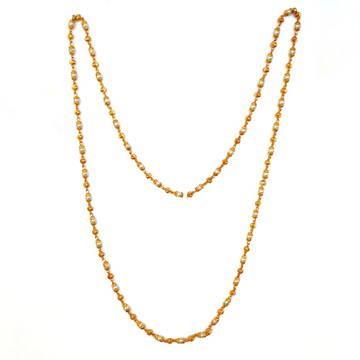 1 gram gold forming moti mala chain mga - mle0020