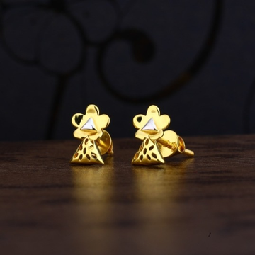 22 carat gold ladies earrings RH-LE896