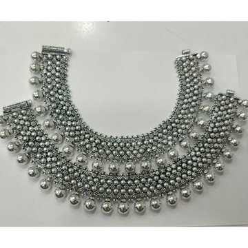 925 Pure Silver Antique Payal Handmade PO-208-16 by 