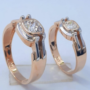 18KT Rose Hallmark Gold New Stunning Design Couple... by Panna Jewellers