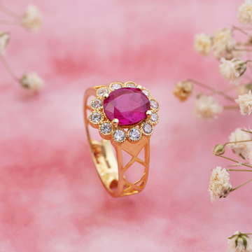 18k gold Ruby classic ring by 