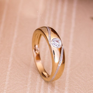 18 carat rose gold Trending fancy ring for ladies...