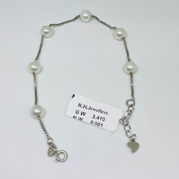 925 Silver Fancy Pearl Bracelet