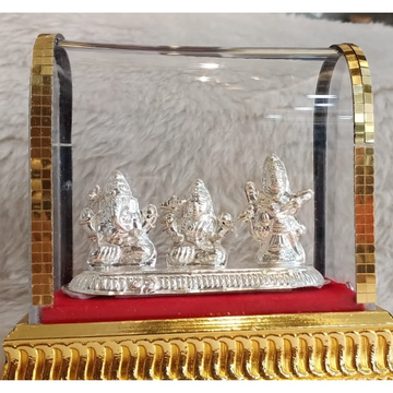 silver tri murti with box by 