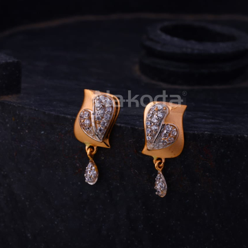 750 Rose Gold Ladies Classic Earrings RE308