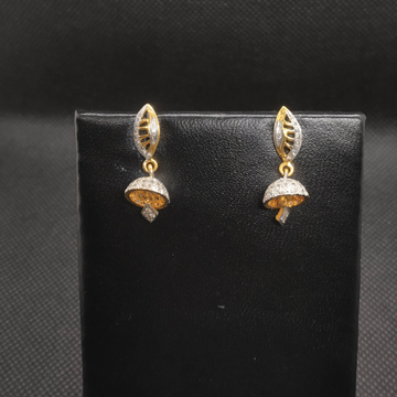diamond earrings gold by S.P. Jewellers