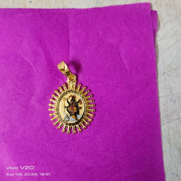 Gold Shining Daily Wear Pendant SAGP21 by Saurabh Aricutting