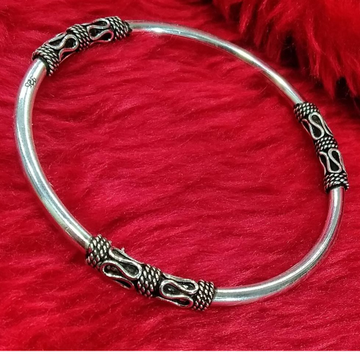 925 sterling silver oxidised kada by 