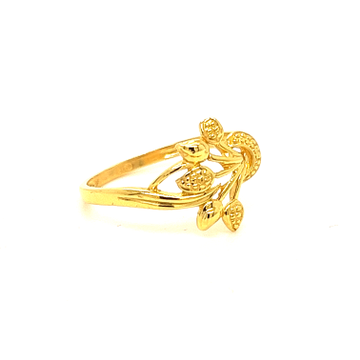 22k Gold Plain Stylish Ring by 