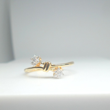 18KT yellow gold delicate dailyware Ring for Ladie... by 
