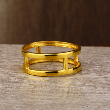 Ladies 22K Gold Fancy Middle Finger Ring -LPR141