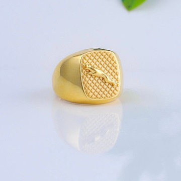 Gold Modern Gents Ring by 