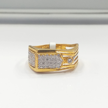22.k Gold Diamond Ring by 