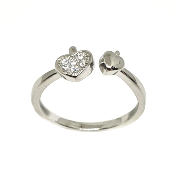 925 Sterling Silver Heart Shape Ring MGA - LRS3368