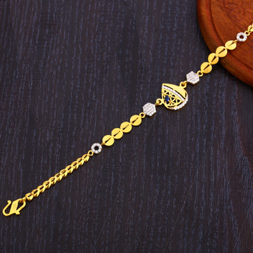 22CT Gold Plain Hallmark Bracelet LB291