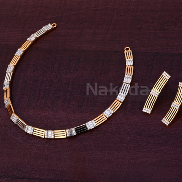 750 Rose Gold Ladies Classic Necklace set RN380