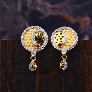 22 carat gold ladies earrings RH-LE473