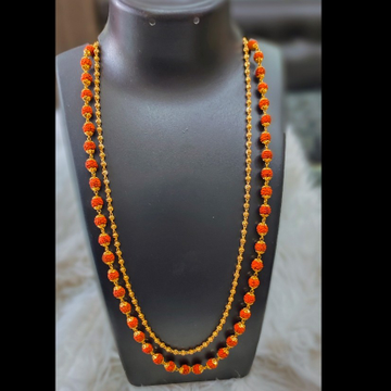 22 carat 916 fancy rudraksha vrtical mala by 