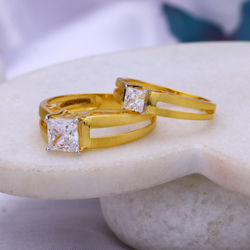 Combo of 2 Golden Half Moon and Heart Couple Ring – Vembley