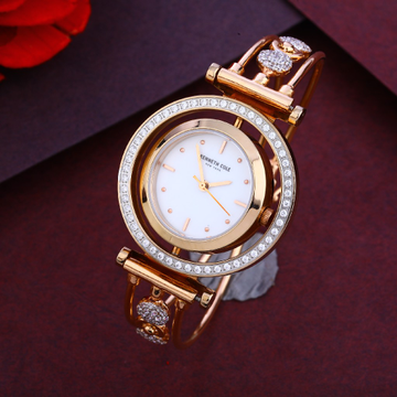 Sonata Classic�Gold Pink Dial Metal Strap Watch for Women