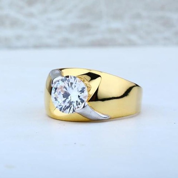 916 Gold Singal Stone Gents Ring RH-GR101