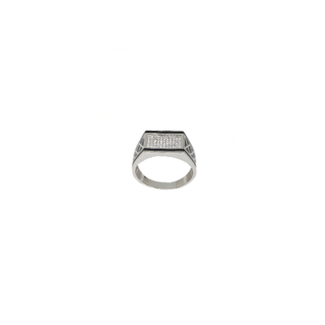 Designer Diamond Gents Ring In 925 Sterling Silver...