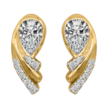 Diamond Gold Dazzling Earrings MDER157