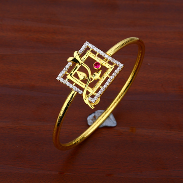 Diamond Gold Ladies Kada Bracelet-LKB35