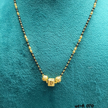 916 gold Round mangalsutra by Suvidhi Ornaments