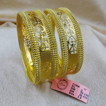 22 carat gold ladies traditional bangles RH-LB924