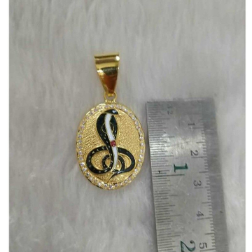 Gold goga maharaj pendant