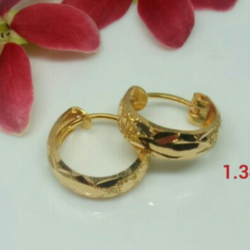 18K Gold Trending Design Earrings by 