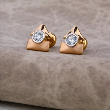18 carat gold ladies earrings RH-LE663