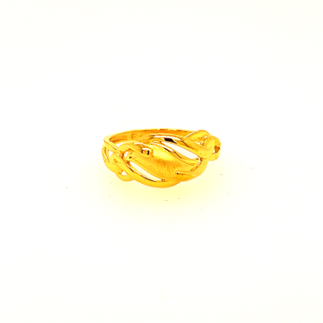 22k Gold Plain Simple Ring by 