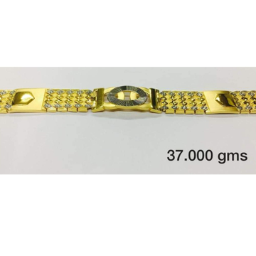 22 carat gold gents bracelet lucky rH-bT203