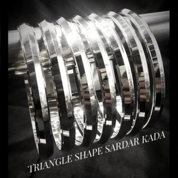 925 silver triangle shape sardar kada by 