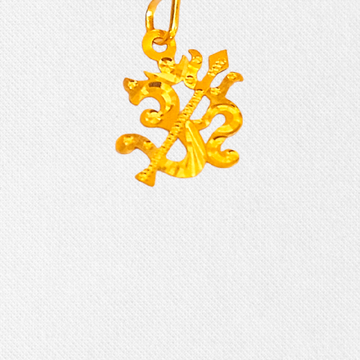 Trishul With Om Pendant by 