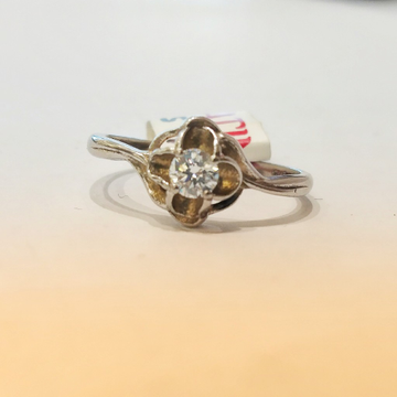 925 Silver Single Stone Fancy Ring For Women by Pratima Jewellers