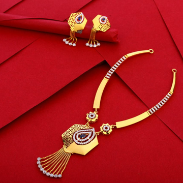 916 Gold Hallmark Gorgeous Ladies Necklace Set LN2...