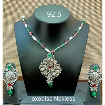 92.5 Sterling Silver Handmade Necklace Set Ms-3627 by 