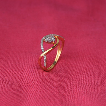 Gold With Cz Infinity ladies ring by 