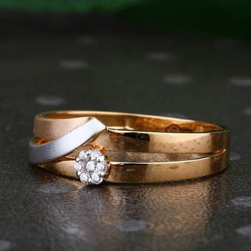 18k(750)Gents Rose Gold Diamond Ring by Sneh Ornaments
