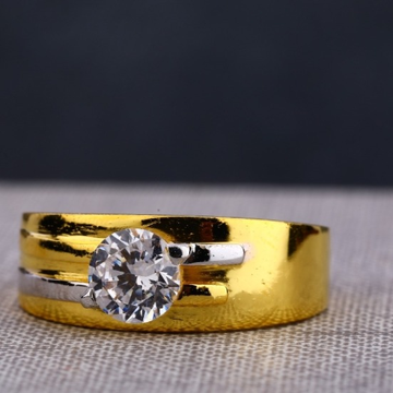 22 carat gold single stone gents rings RH-GR651
