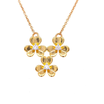 Delight Floral Diamond Chain Necklace